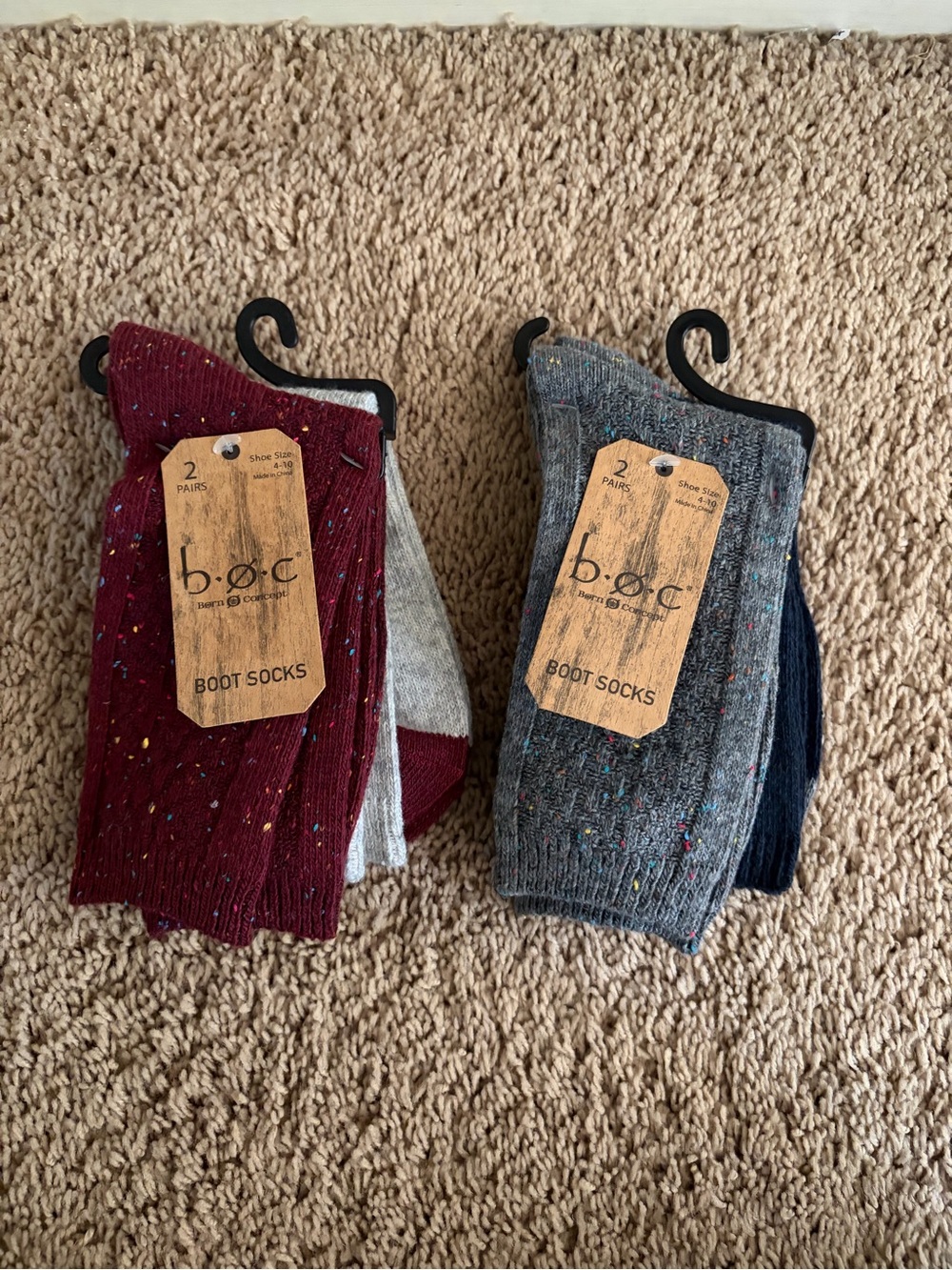 NEW b.o.c (Born Concept) women's boot socks